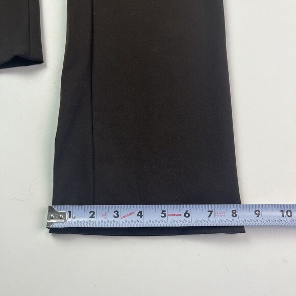 Ralph Lauren Black Label Wool Straight Leg Pants 6 Chocolate Brown Quiet Luxury - Picture 11 of 15